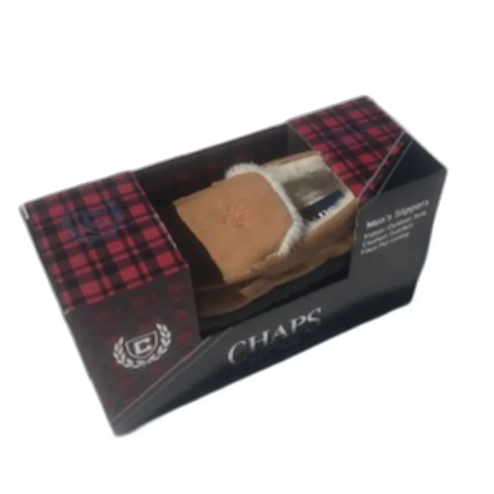 Size: 8 Faux Fur Lining Indoor/Outdoor Slippers . Chaps . New in Box